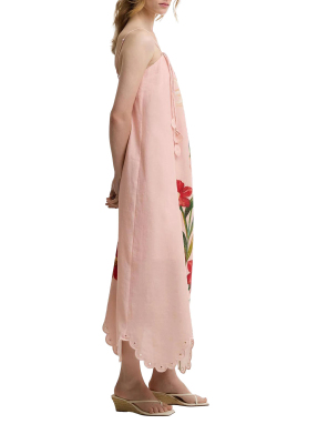 ΜΑΞΙ ΦΟΡΕΜΑ BARBOUR x Farm Rio | Ροζ M