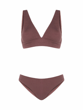 ΓΥΝΑΙΚΕΙΟ ΜΠΙΚΙΝΙ ΣΕΤ | Καφέ ONE SIZE