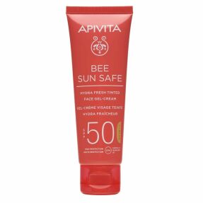 BEE SUN SAFE ΑΝΤΗΛΙΑΚΗ ΚΡΕΜΑ-GEL ΠΡΟΣΩΠΟΥ ΜΕ ΧΡΩΜΑ SPF50 | 50ml