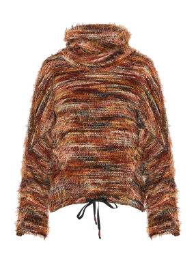 ΓΥΝΑΙΚΕΙΑ FLUFFY ΜΑΚΡΥΜΑΝΙΚΗ ΜΠΛΟΥΖΑ | Καφέ S