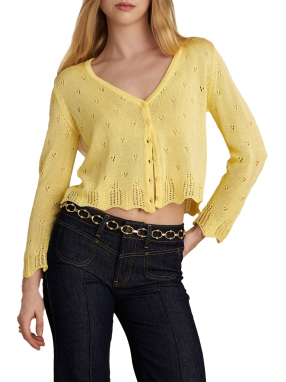 ΓΥΝΑΙΚΕΙΑ ΠΛΕΚΤΗ ΖΑΚΕΤΑ | Κίτρινο S