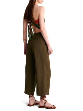 ΓΥΝΑΙΚΕΙΟ ΠΑΝΤΕΛΟΝΙ WIDE-LEG | Χακί S
