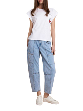 ΓΥΝΑΙΚΕΙΟ ΑΜΑΝΙΚΟ ΤΟΠ | Λευκό S