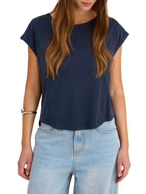 ΓΥΝΑΙΚΕΙΑ ΚΟΝΤΟΜΑΝΙΚΗ ΜΠΛΟΥΖΑ | Μπλε Σκούρο S