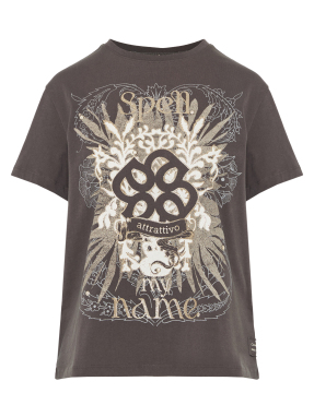 ΓΥΝΑΙΚΕΙΟ T-SHIRT | Γκρι Σκούρο S