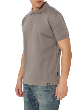 ΑΝΔΡΙΚΗ POLO ΜΠΛΟΥΖΑ HALF-ZIP | Καφέ Ανοιχτό XL