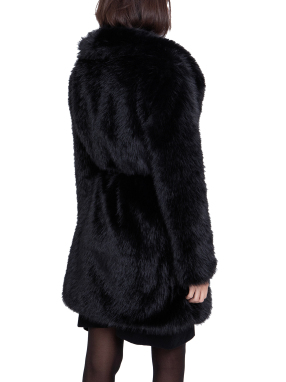 ΓΥΝΑΙΚΕΙΟ ΓΟΥΝΙΝΟ ΠΑΛΤΟ | Μαύρο S/M