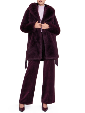 ΓΥΝΑΙΚΕΙΟ ΓΟΥΝΙΝΟ ΠΑΛΤΟ | Μωβ S/M