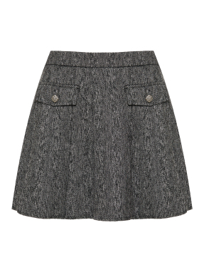 ΜΙΝΙ ΠΛΙΣΕ ΦΟΥΣΤΑ | Γκρι S