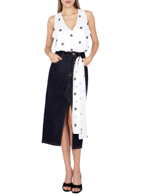 ΜΙΝΤΙ DENIM ΦΟΥΣΤΑ | Μπλε Σκούρο XS