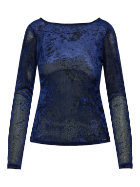 ΓΥΝΑΙΚΕΙΑ VELVET ΜΠΛΟΥΖΑ | Μπλε M