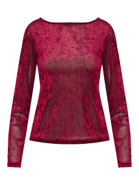 ΓΥΝΑΙΚΕΙΑ VELVET ΜΠΛΟΥΖΑ | Μπορντό L