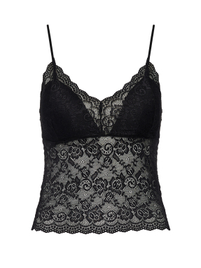 ΓΥΝΑΙΚΕΙΑ ΜΠΛΟΥΖΑ ΜΕ ΔΑΝΤΕΛΑ | Μαύρο ONE SIZE