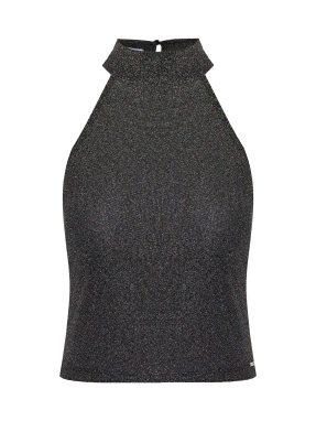 ΓΥΝΑΙΚΕΙΟ HALTER ΤΟΠ | Γκρι Σκούρο M