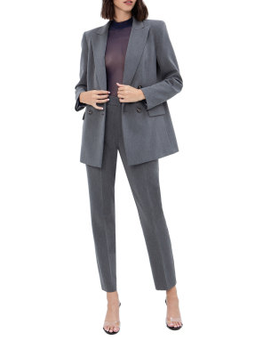 ΓΥΝΑΙΚΕΙΟ ΣΤΑΥΡΩΤΟ BLAZER | Γκρι 220 XL