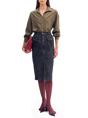 ΜΙΝΤΙ DENIM ΦΟΥΣΤΑ | Μαύρο 50