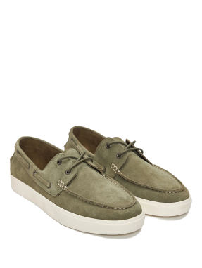 ΑΝΔΡΙΚΑ SUEDE BOAT SHOES | Χακί 44