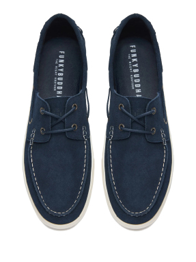 ΑΝΔΡΙΚΑ SUEDE BOAT SHOES | Μπλε Σκούρο 43