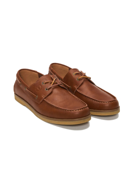 ΑΝΔΡΙΚΑ ΔΕΡΜΑΤΙΝΑ BOAT SHOES | Καφέ 44