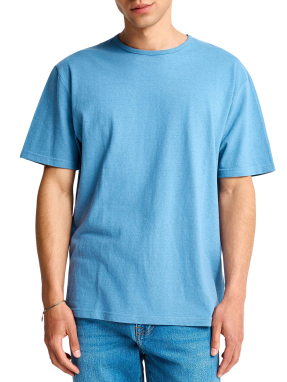 ΑΝΔΡΙΚΟ ΛΙΝΟ T-SHIRT | Γαλάζιο XL