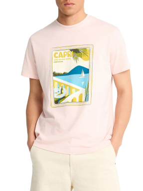 ΑΝΔΡΙΚΟ T-SHIRT ΜΕ ΤΥΠΩΜΑ | Ροζ M