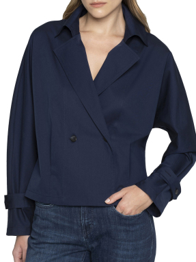 ΓΥΝΑΙΚΕΙΟ ΠΟΥΚΑΜΙΣΟ | Μπλε Σκούρο S