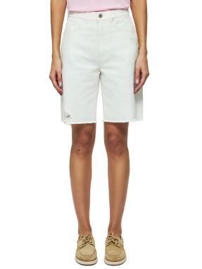 ΓΥΝΑΙΚΕΙΑ DENIM ΒΕΡΜΟΥΔΑ | Λευκό S