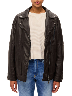 ΓΥΝΑΙΚΕΙΟ ΔΕΡΜΑΤΙΝΟ ΜΠΟΥΦΑΝ | Καφέ Σκούρο M