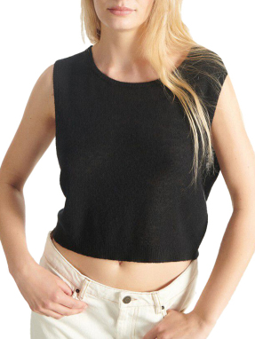 ΓΥΝΑΙΚΕΙΟ ΑΜΑΝΙΚΟ ΠΟΥΛΟΒΕΡ DUMY | Μαύρο M