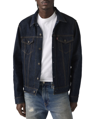 ΑΝΔΡΙΚΟ DENIM TRUCKER JACKET | Μπλε Σκούρο XL
