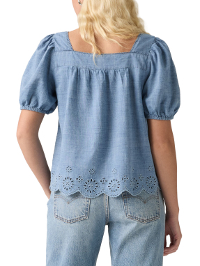 ΓΥΝΑΙΚΕΙΟ DARLING CUTWORK T-SHIRT | Μπλε Ανοιχτό M