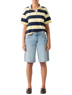 ΓΥΝΑΙΚΕΙΑ DENIM BERMOYDA BAGGY DAD | Γαλάζιο 27