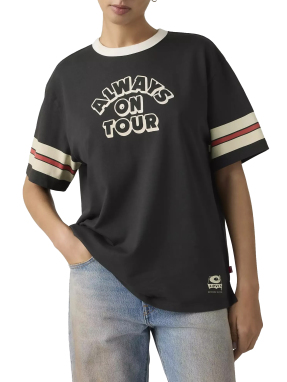 ΓΥΝΑΙΚΕΙΟ T-SHIRT GRAPHIC TABOR | Μαύρο XS