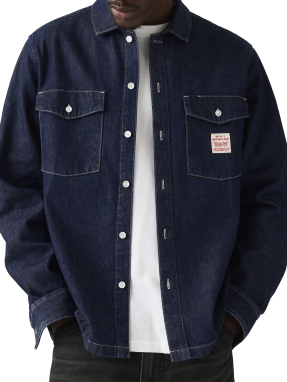 ΑΝΔΡΙΚΟ DENIM WORKER JACKET | Μπλε Σκούρο ΧL