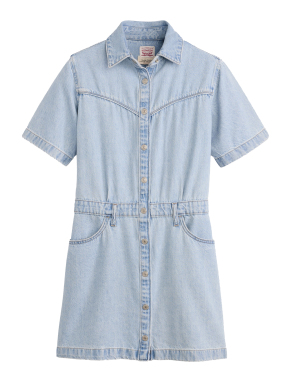 ΜΙΝΙ DENIM ΦΟΡΕΜΑ SS LOGAN WESTERN | Γαλάζιο M