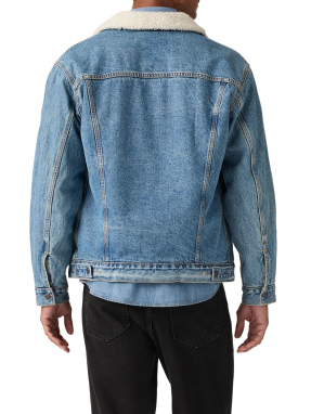 ΑΝΔΡΙΚΟ SHERPA DENIM JACKET | Μπλε L