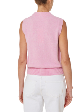 ΓΥΝΑΙΚΕΙΟ ΤΟΠ GRAPHIC WOOL VEST | Ροζ XS