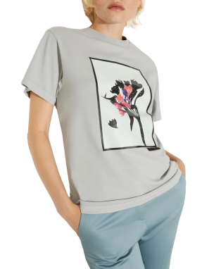 ΓΥΝΑΙΚΕΙΟ T-SHIRT | Γκρι Ανοιχτό XL