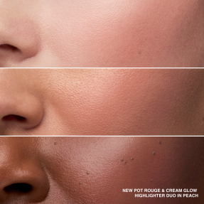 CREAM GLOW HIGHLIGHTER + POT ROUGE DUO | 4gr Gold Glimmer/ Fresh Melon