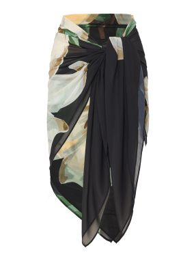 ΓΥΝΑΙΚΕΙΟ ΠΑΡΕΟ | Μαύρο-Μπεζ ONE SIZE