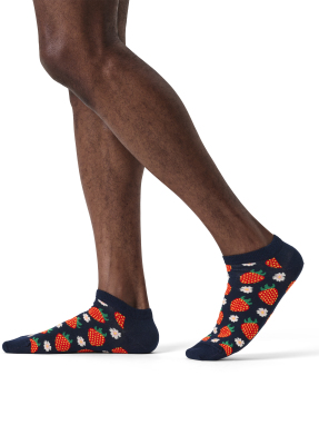 UNISEX ΚΑΛΤΣΕΣ STRAWBERRY LOW | Μπλε Σκούρο 41/46