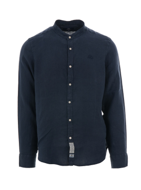 ΑΝΔΡΙΚΟ ΛΙΝΟ ΠΟΥΚΑΜΙΣΟ | Μπλε Σκούρο L