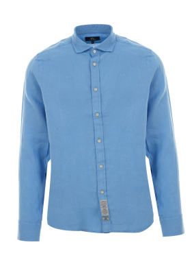 ΑΝΔΡΙΚΟ ΛΙΝΟ ΠΟΥΚΑΜΙΣΟ | Γαλάζιο XL