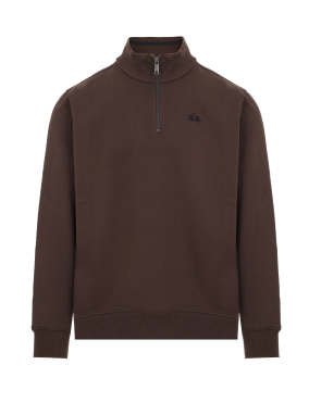 ΑΝΔΡΙΚΟ ΦΟΥΤΕΡ HALF-ZIP | Καφέ 04212 M
