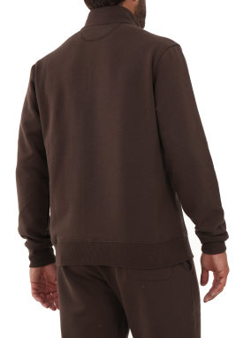 ΑΝΔΡΙΚΟ ΦΟΥΤΕΡ HALF-ZIP | Καφέ 04212 M