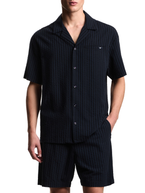 ΑΝΔΡΙΚΟ ΚΟΝΤΟΜΑΝΙΚΟ ΠΟΥΚΑΜΙΣΟ | Μπλε Σκούρο XL