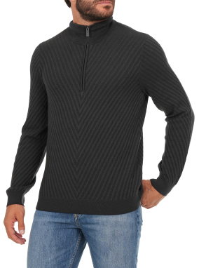 ΑΝΔΡΙΚΟ HALF-ZIP ΠΟΥΛΟΒΕΡ | Μπλε Σκούρο XL