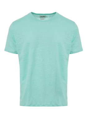 ΑΝΔΡΙΚΟ ΛΙΝΟ T-SHIRT | Τυρκουάζ XXL
