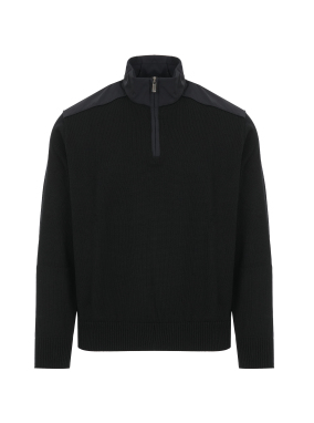 ΑΝΔΡΙΚΟ ΠΟΥΛΟΒΕΡ HALF - ZIP | Μαύρο 11 XXL