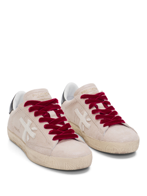 ΓΥΝΑΙΚΕΙΑ ΔΕΡΜΑΤΙΝΑ SNEAKERS STEVEND | Μπεζ Ανοιχτό 40